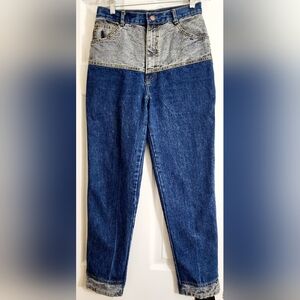 Vintage 80's AW Action West two-tone denim jeans